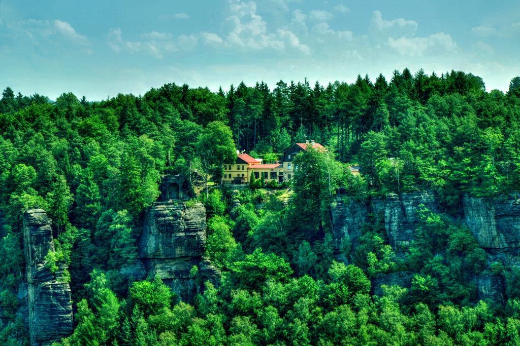 Hotel Garni Belveder Hřensko Exteriör bild
